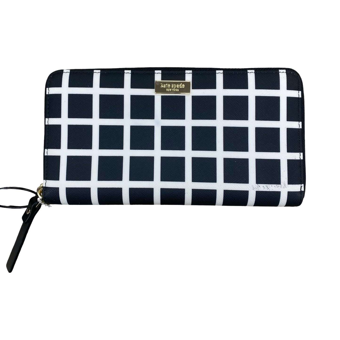 Wallet Designer By Kate Spade In Black & White, Size:Large