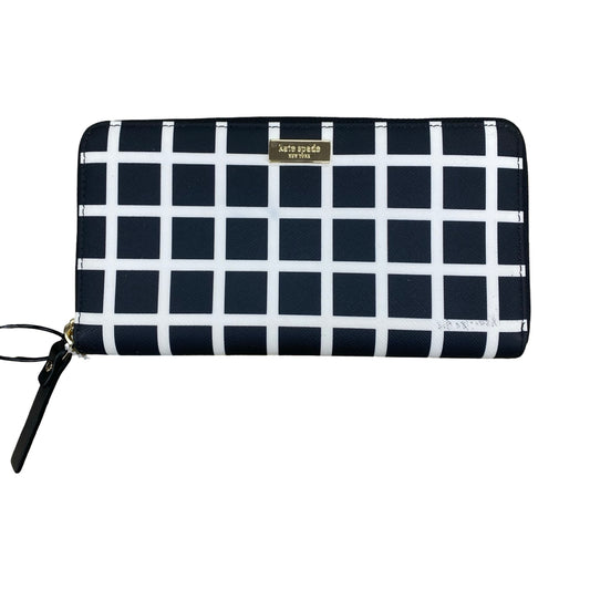 Wallet Designer By Kate Spade In Black & White, Size:Large