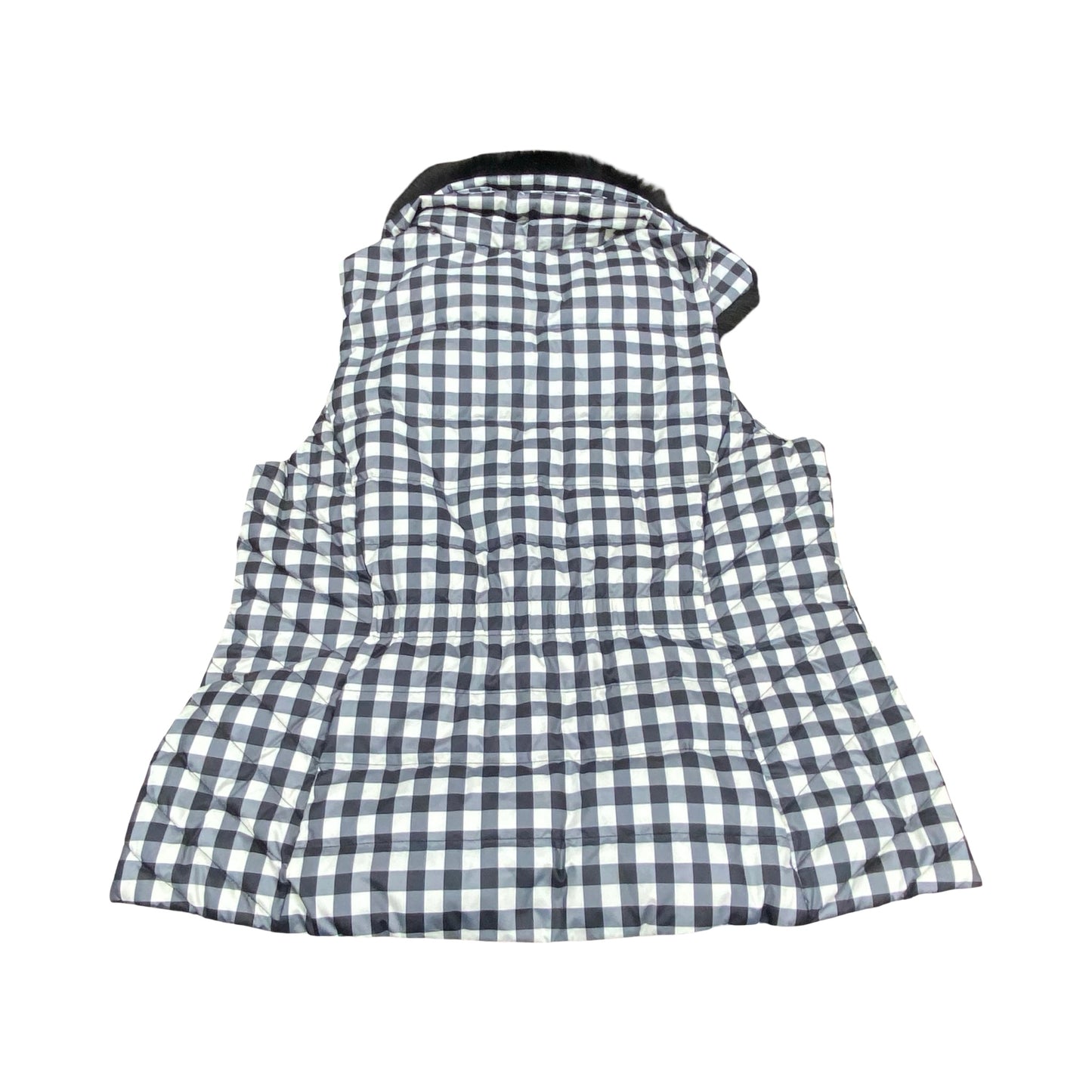 Vest Puffer & Quilted By Talbots In Plaid Pattern, Size:L