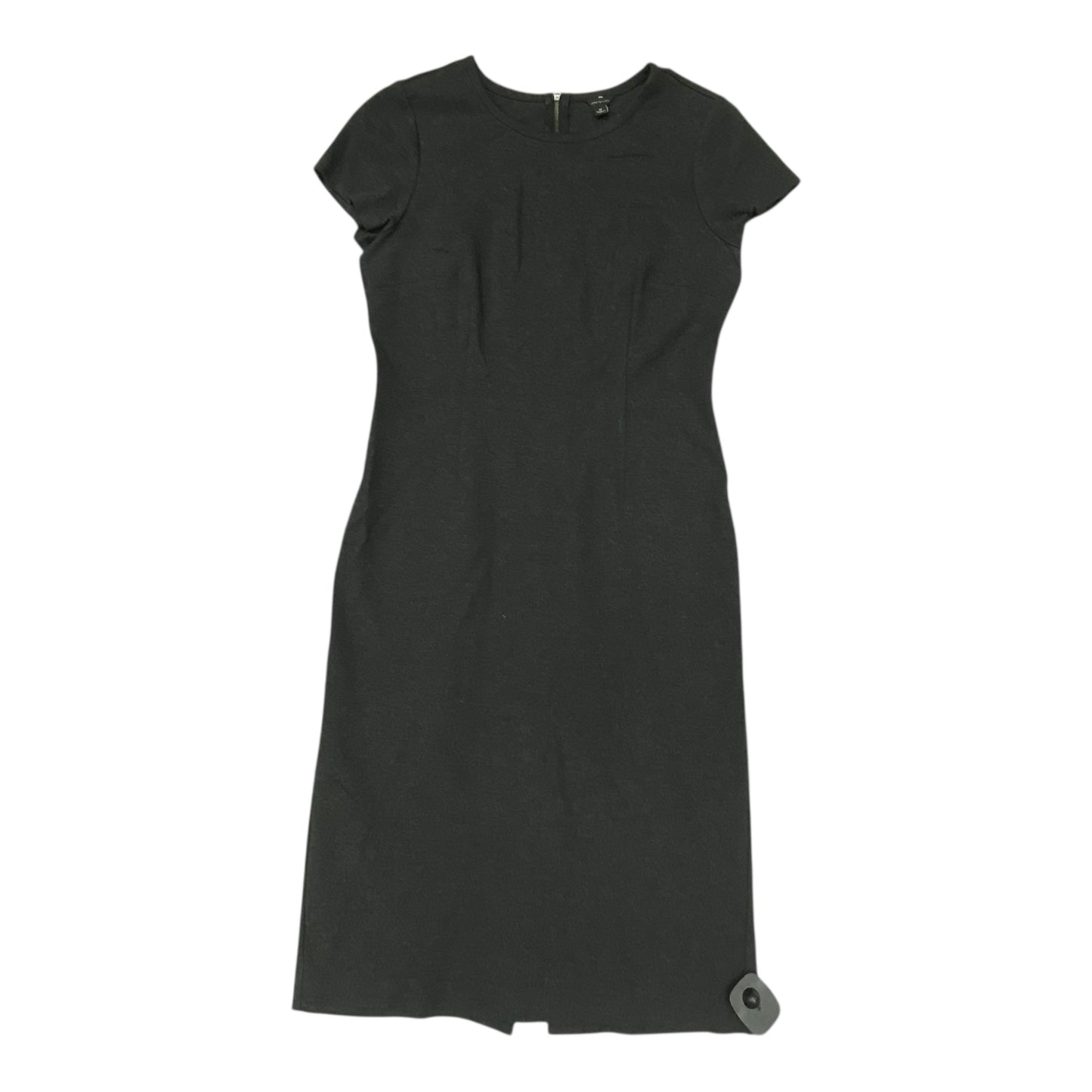 Dress Casual Midi By Ann Taylor In Grey, Size:M