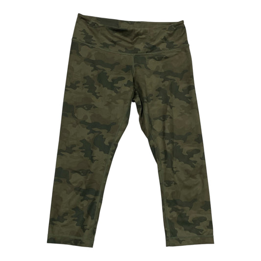 Athletic Capris By Lululemon In Camouflage Print, Size:8