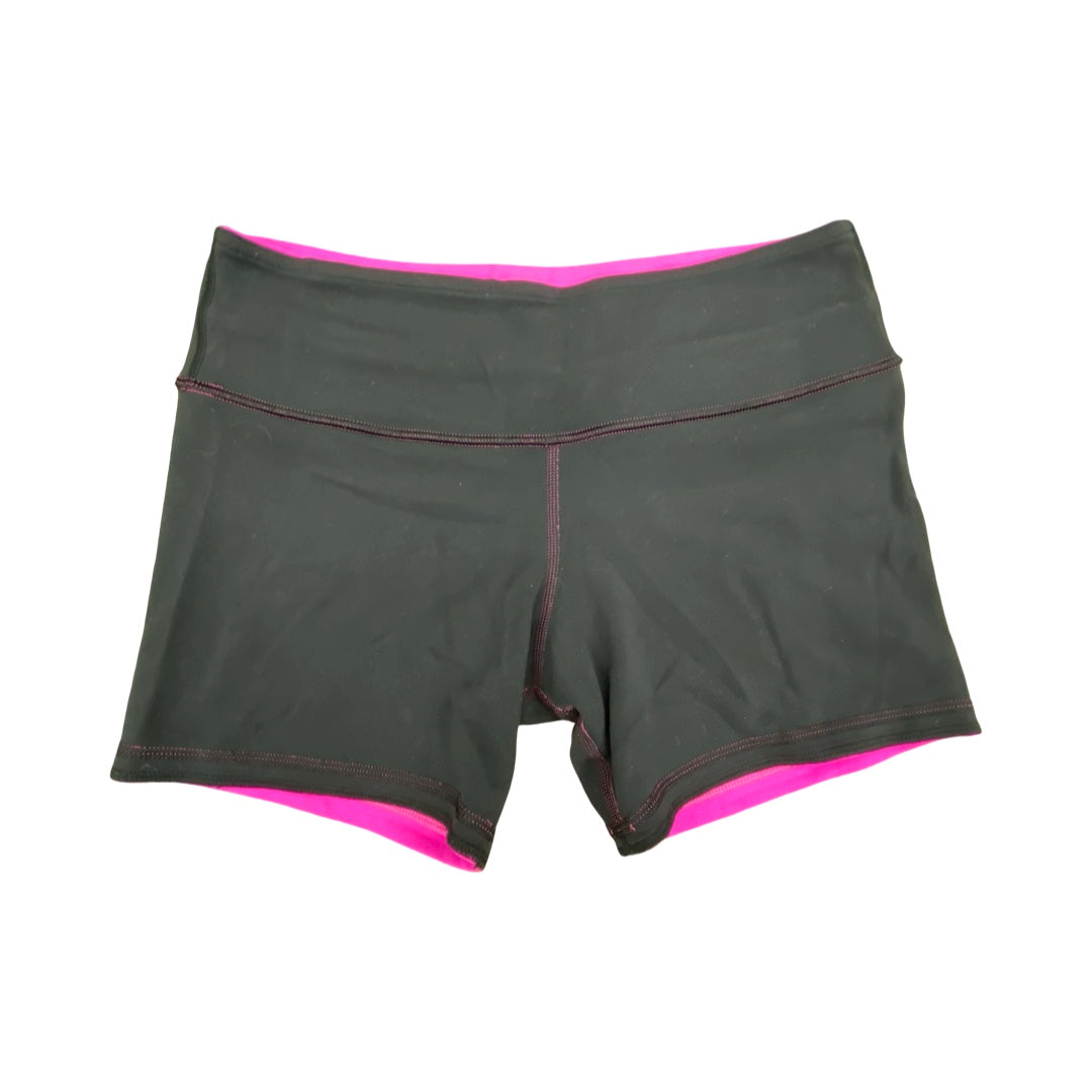 Athletic Shorts By Lululemon In Black & Pink, Size:6