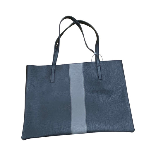 Handbag Leather By Vince Camuto In Black & Grey, Size:Large