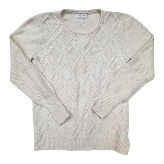 Sweater By Gran Sasso In Cream, Size:M