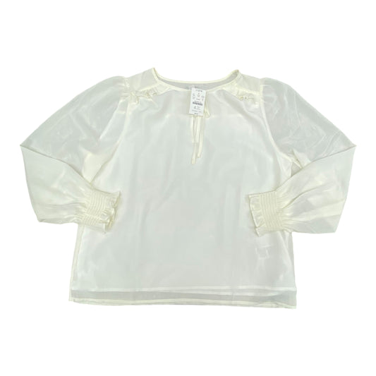Top Ls By J. Crew In Cream, Size:M