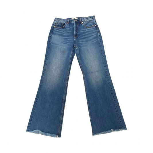 Jeans Wide Leg By Vigoss In Blue Red & White, Size:8