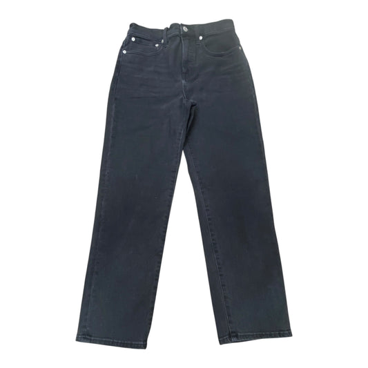 Jeans Straight By Madewell In Black Denim, Size:2