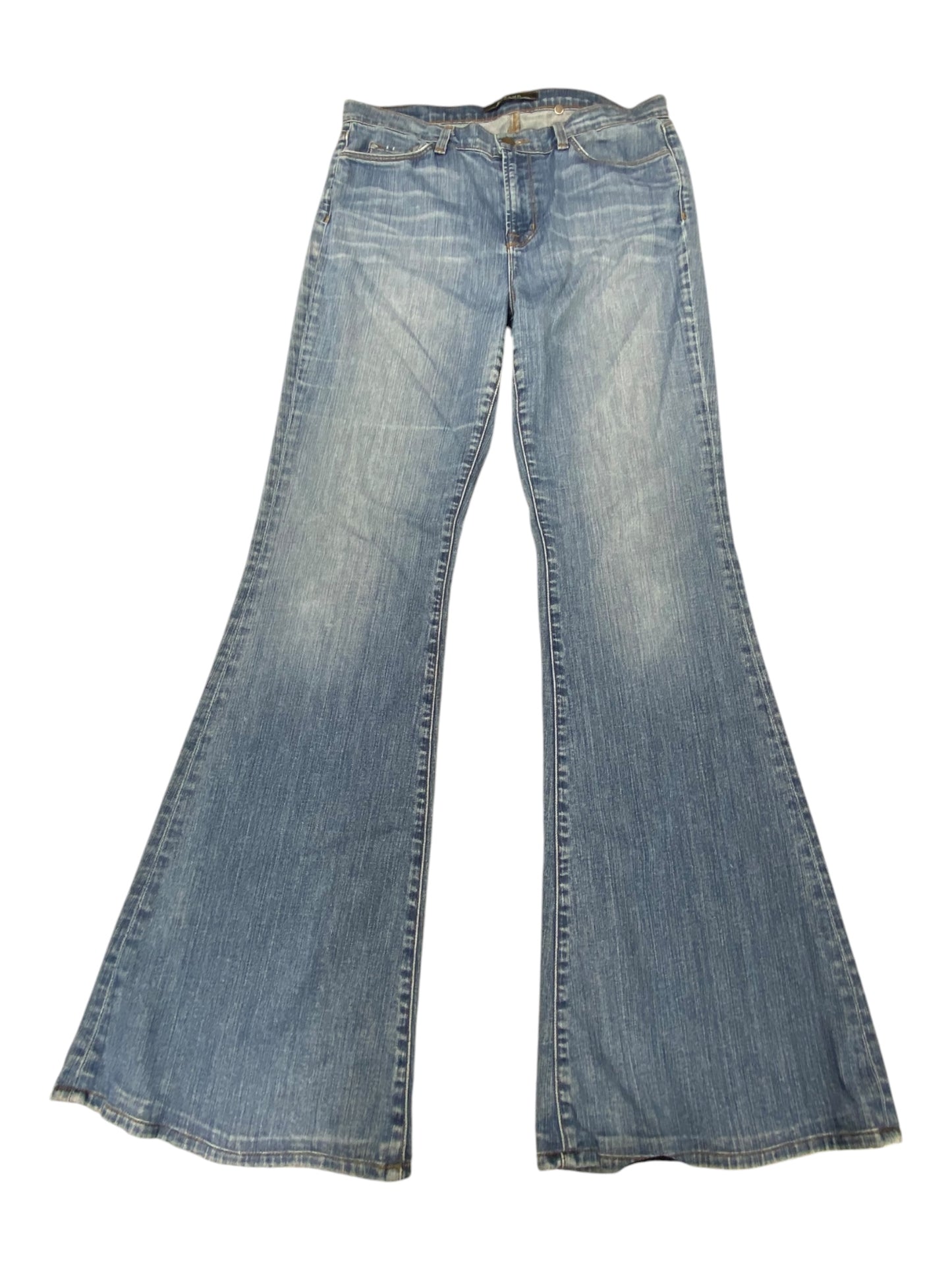 Jeans Boot Cut By J Brand In Blue Denim, Size:12