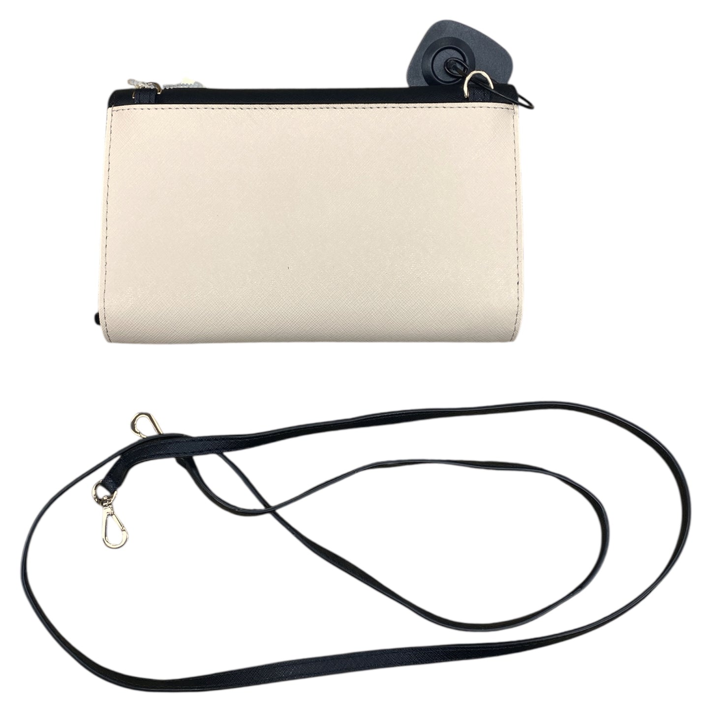Handbag Designer By Kate Spade In Black & Cream, Size:Small