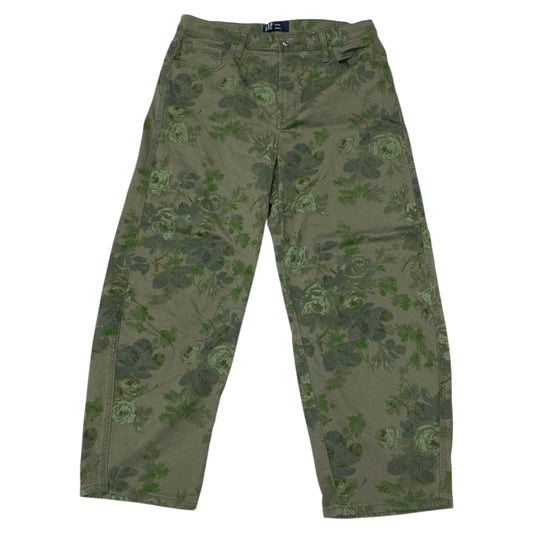 Jeans Wide Leg By Gap In Green Denim, Size:14