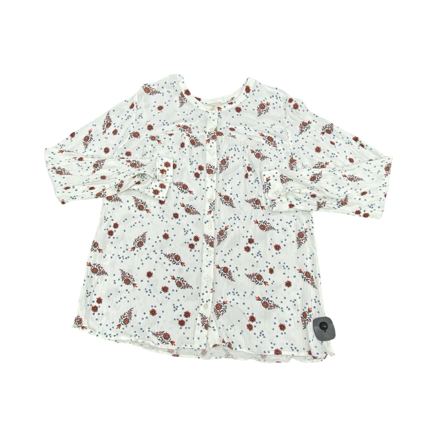 Top Ls By Loft In Floral Print, Size:L