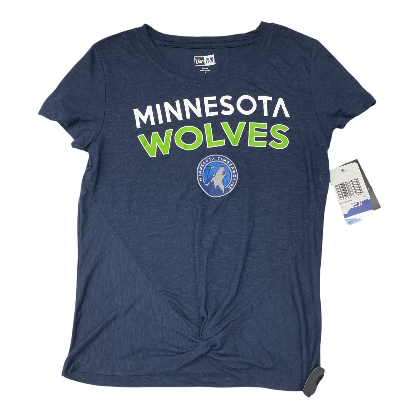 Athletic Top Ss By New Era In Navy, Size:S