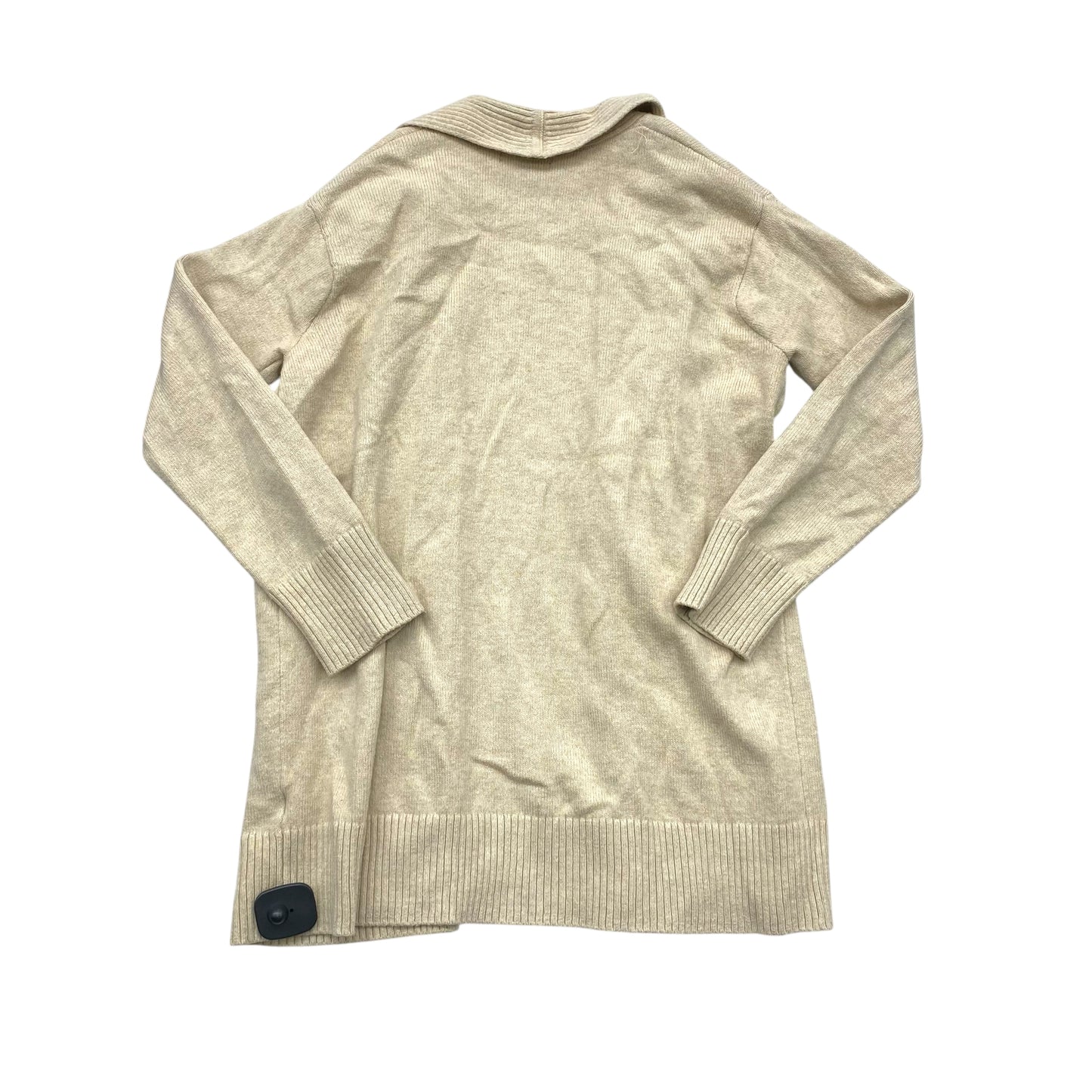 Sweater Cardigan By Banana Republic In Tan, Size:S