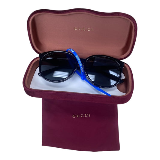 Sunglasses Luxury Designer By Gucci In Black