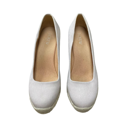 Shoes Heels Wedge By J. Crew In Beige, Size:7.5