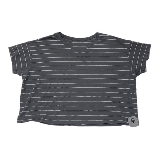 Top Ss By Lululemon In BLACK & White Striped