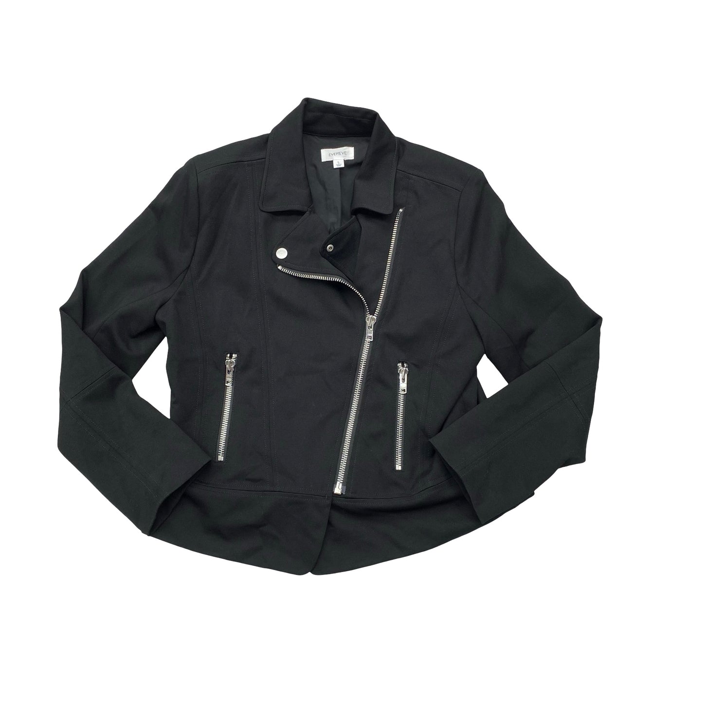 Jacket Moto By Evereve In Black, Size:L