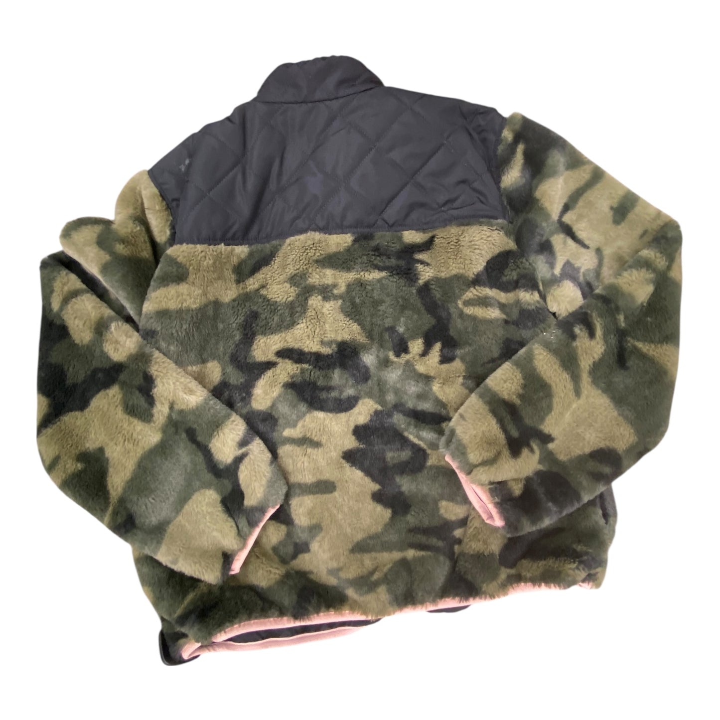 Jacket Faux Fur & Sherpa By Rails In Camouflage Print, Size:Xs