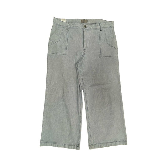 Jeans Wide Leg By Kut In Striped Pattern, Size:14