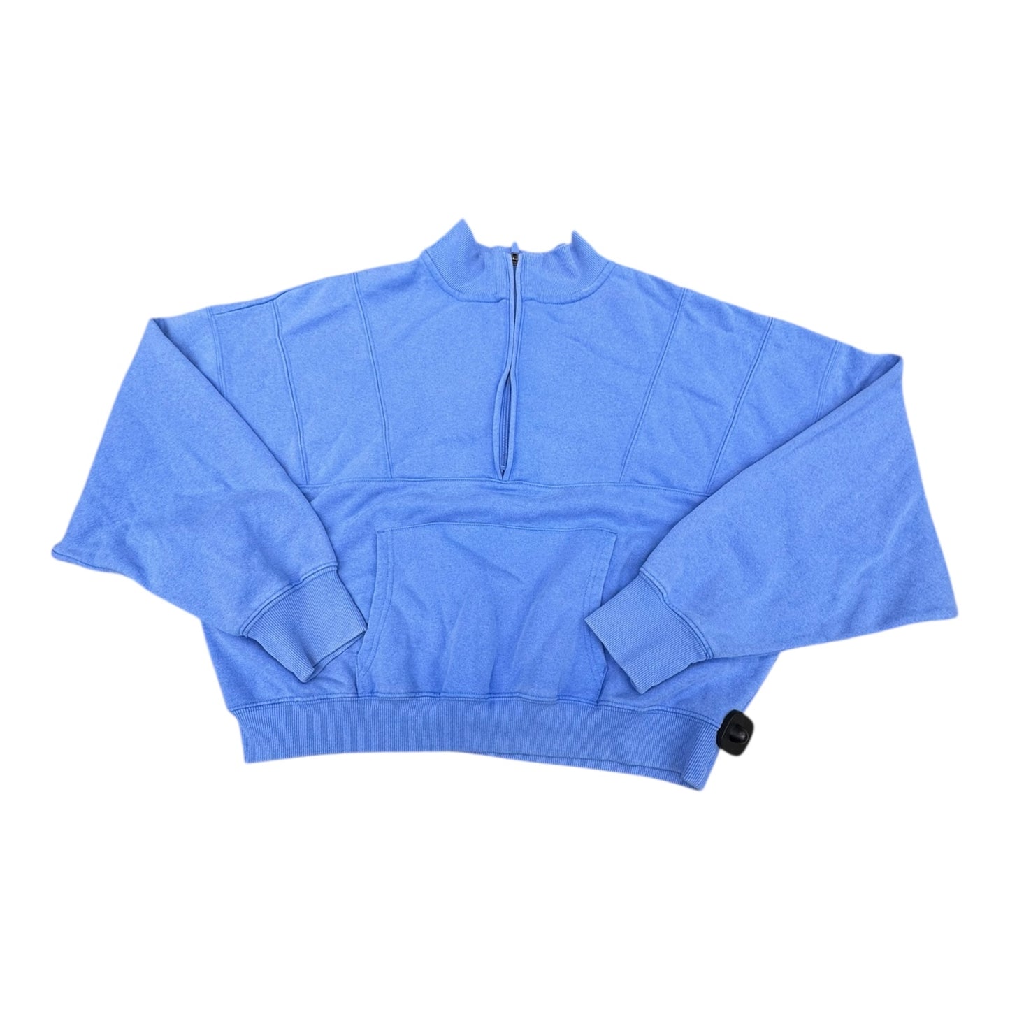 Sweatshirt Collar By Yogalicious In Blue, Size:L