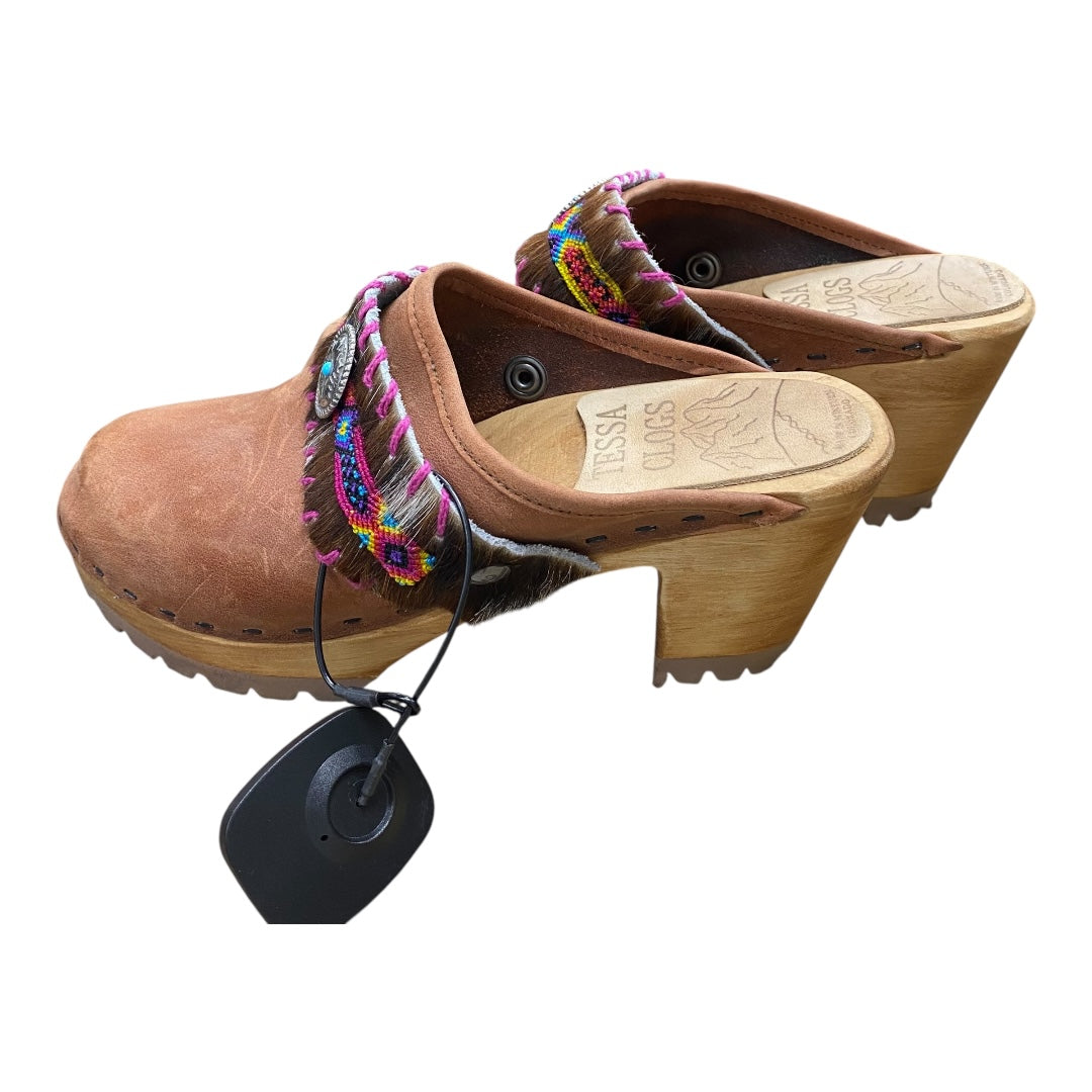 Shoes Heels Block By Cmb In Brown, Size:6.5