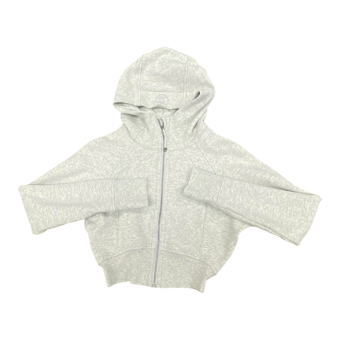 Athletic Jacket By Lululemon In Grey, Size:Xxs