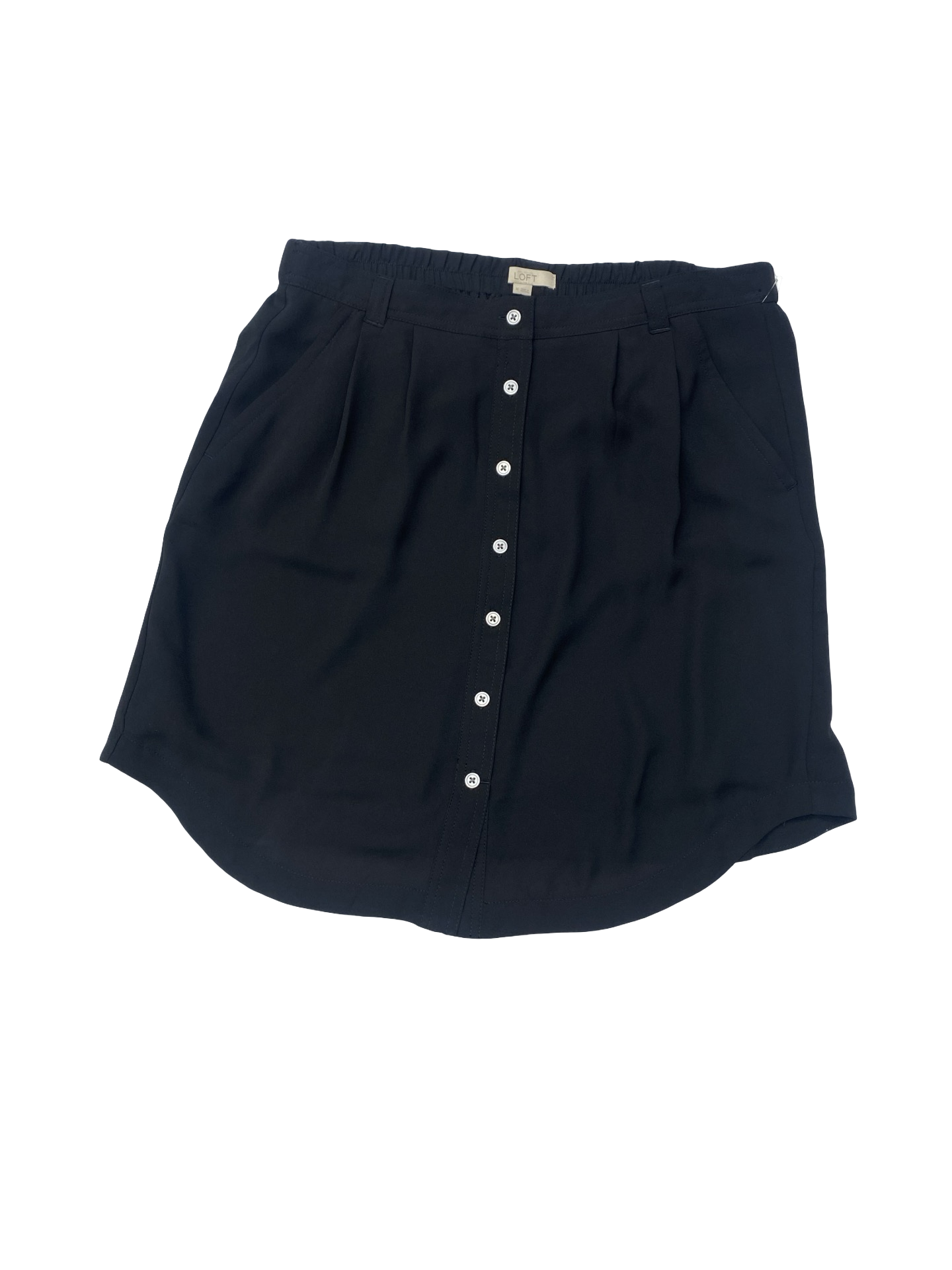 Skirt Midi By Loft In Black, Size:M