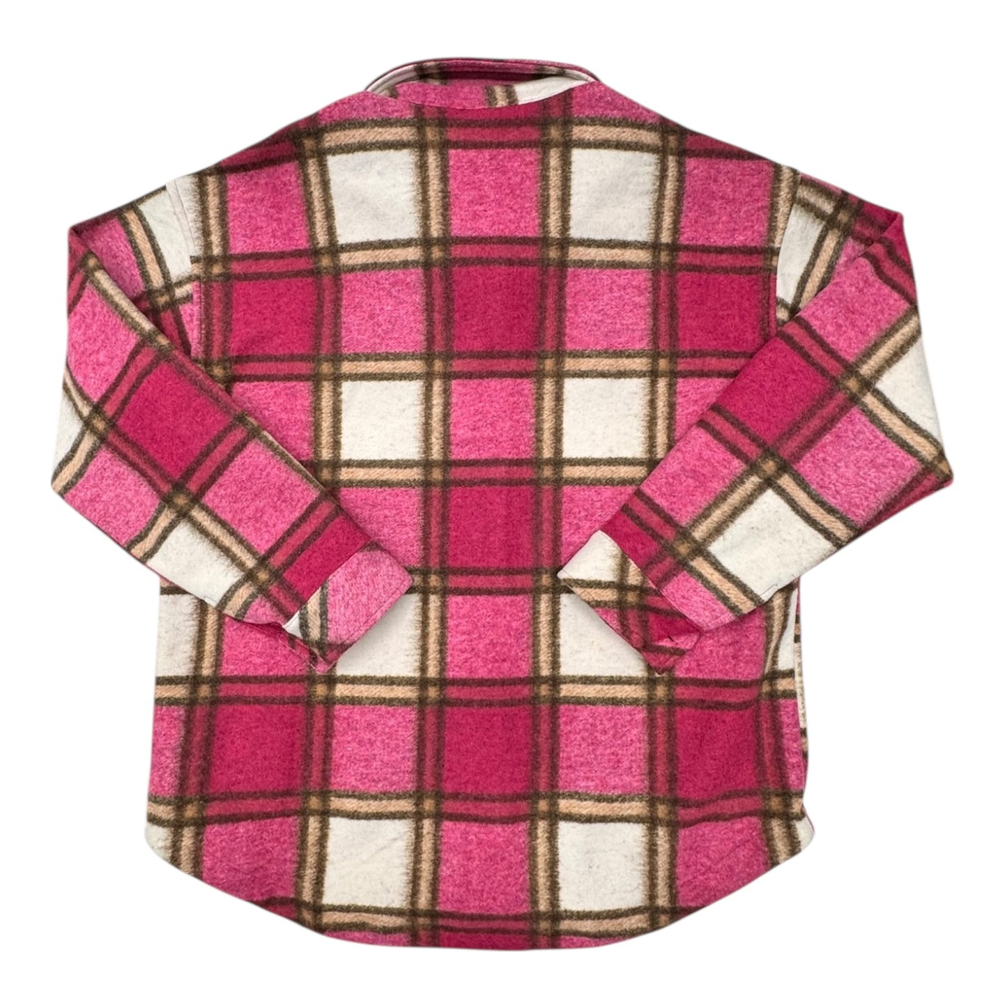 Jacket Shirt By Staccato In Plaid Pattern, Size:L