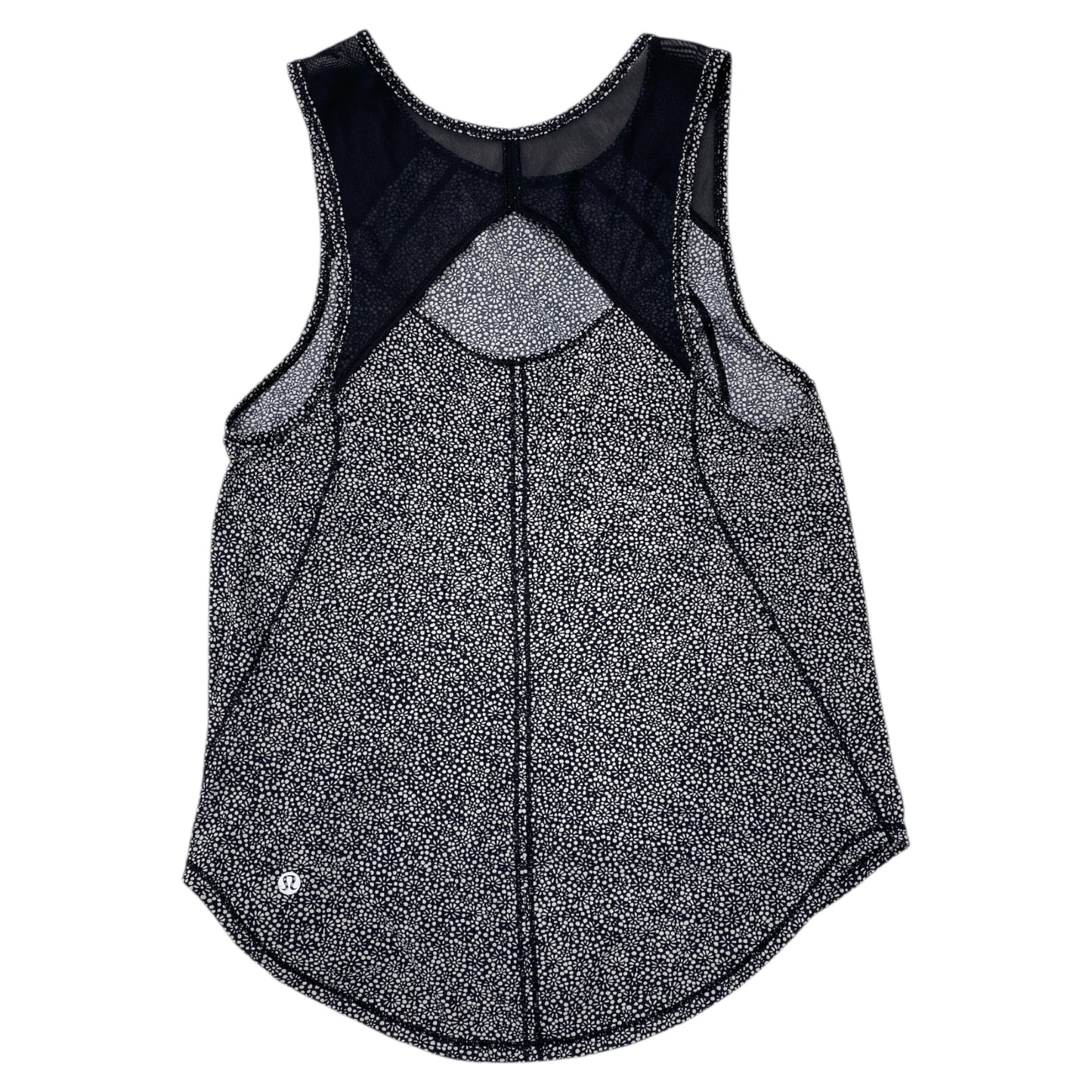 Athletic Tank Top By Lululemon In Black & White, Size:4