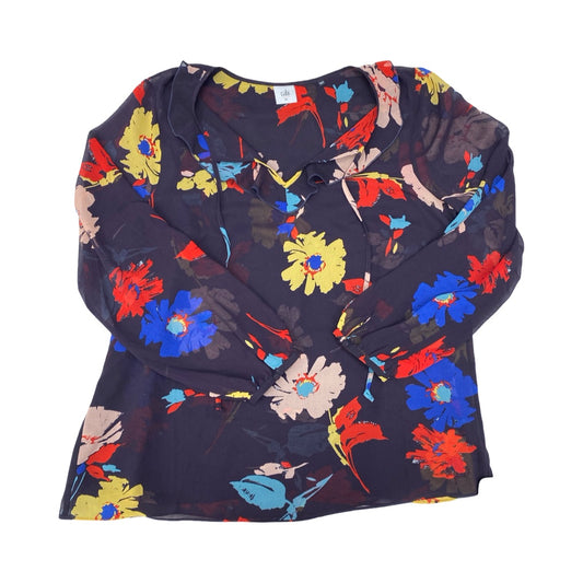 Top Ls By Cabi In Floral Print, Size:Xl