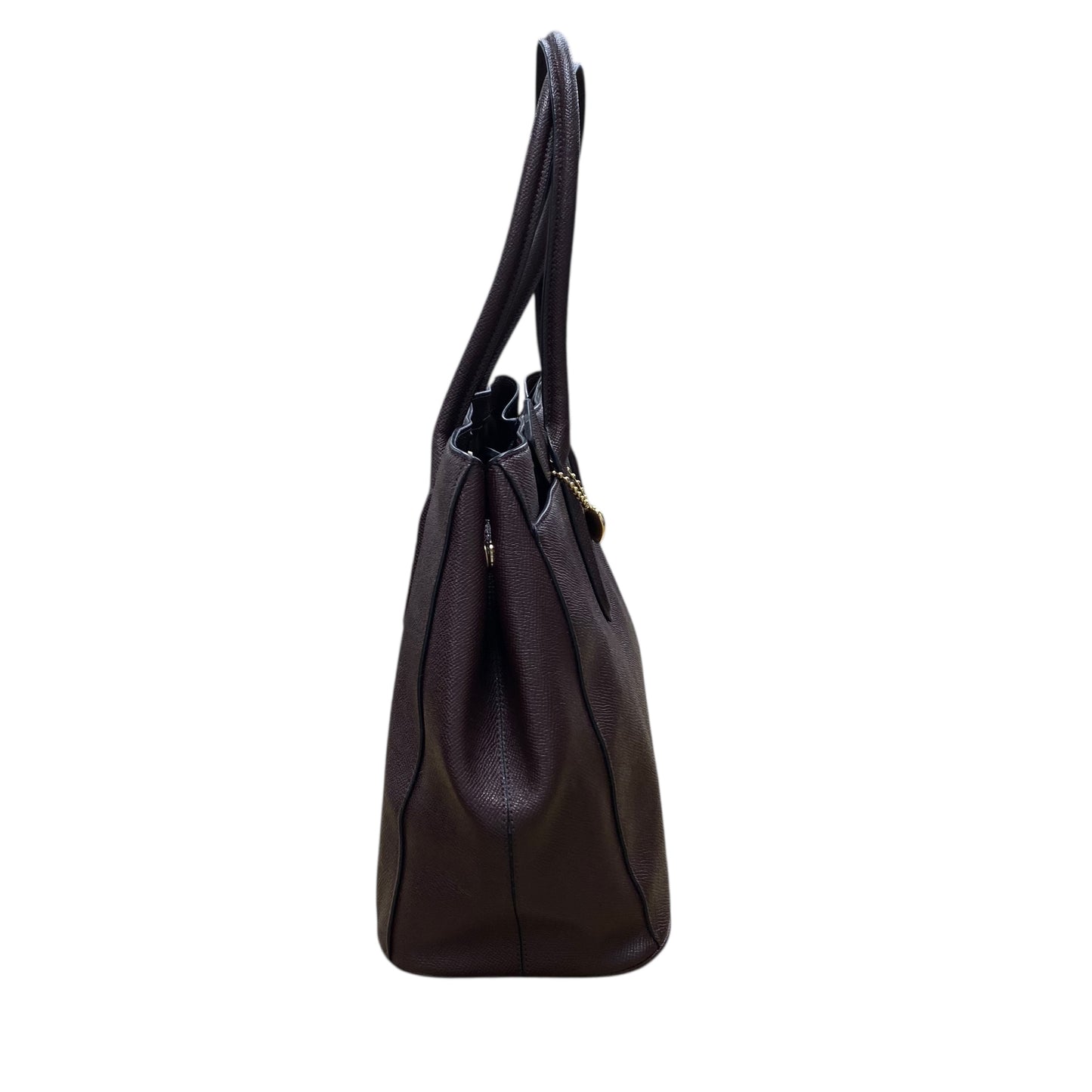 Handbag Designer By Coach In Maroon, Size:Large
