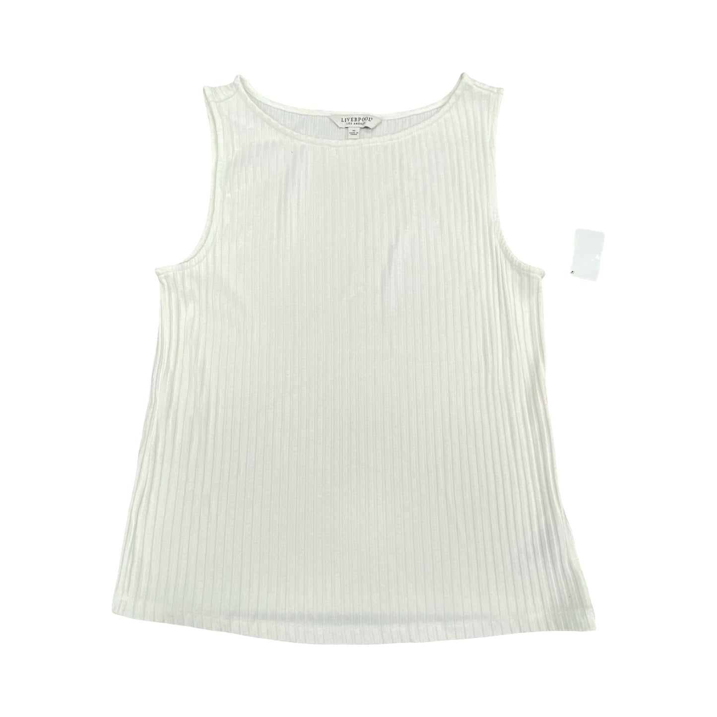 Top Sleeveless By Liverpool In White, Size:M