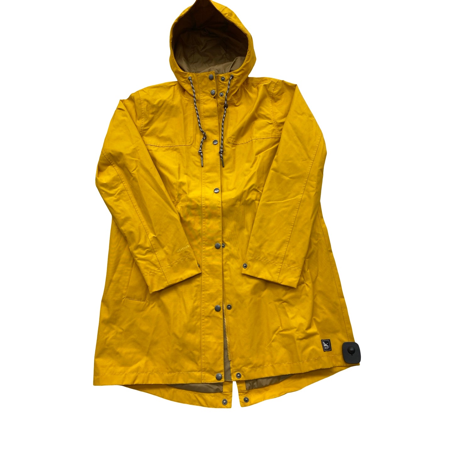 Coat Raincoat By Eddie Bauer In Yellow, Size:L