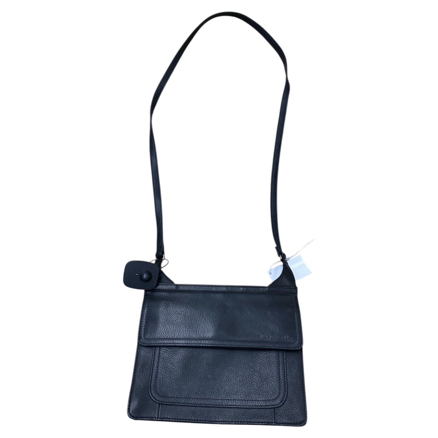 Handbag Leather By Fossil In Black, Size:Medium