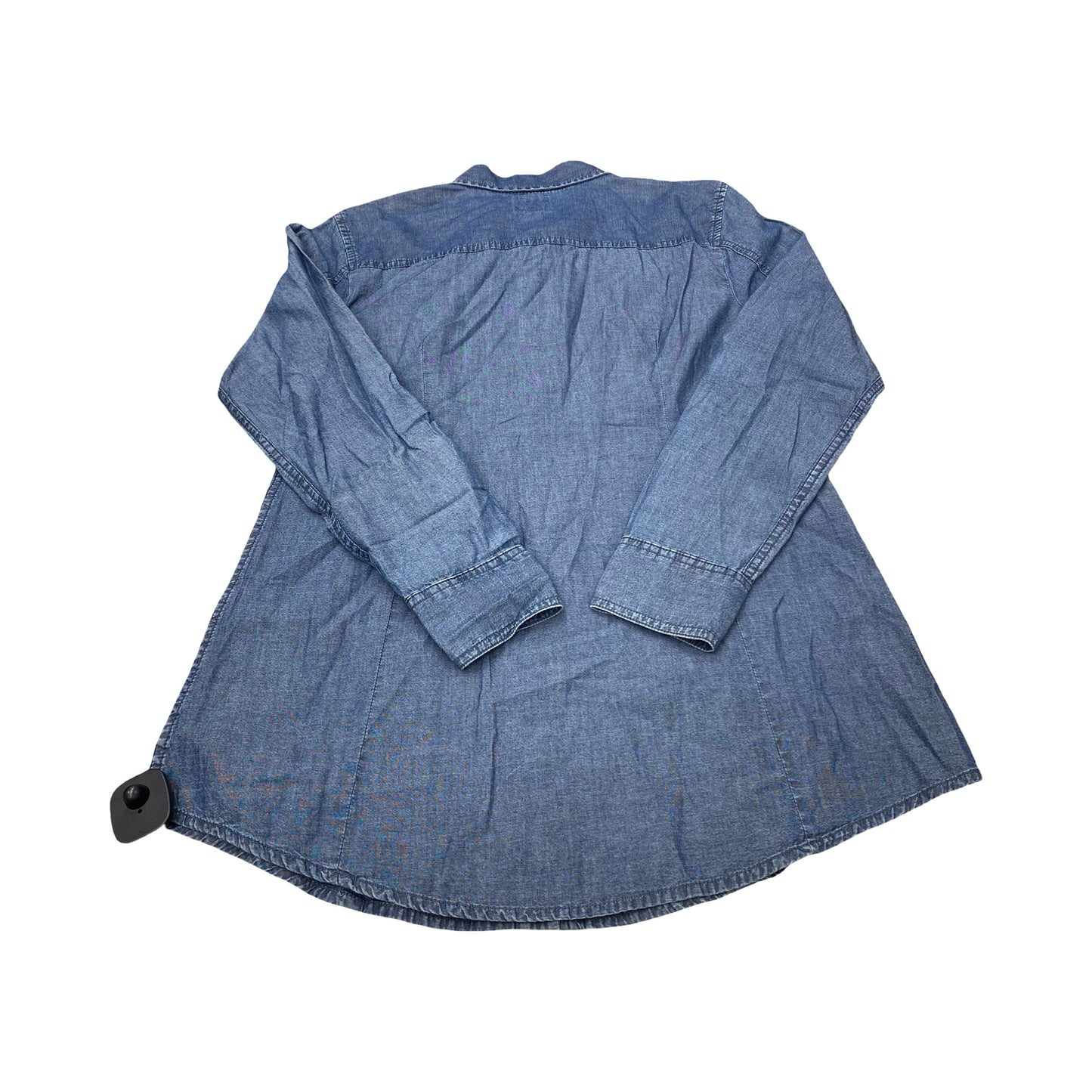 Top Ls By Bass In Blue Denim, Size:S