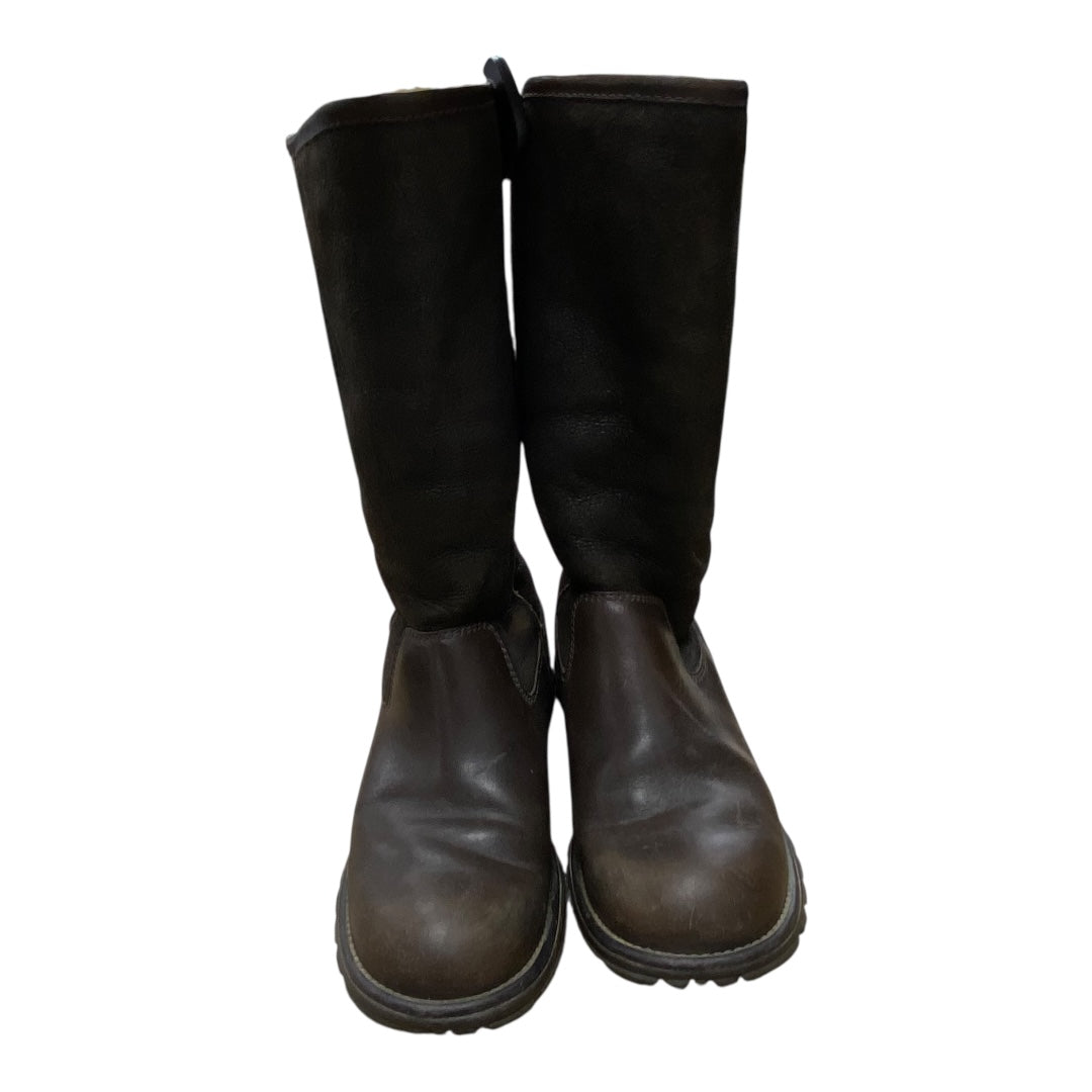Boots Designer By Ugg In Brown, Size:8