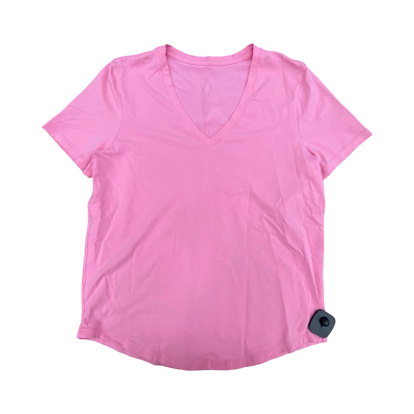 Athletic Top Ss By Lululemon In Pink, Size:M