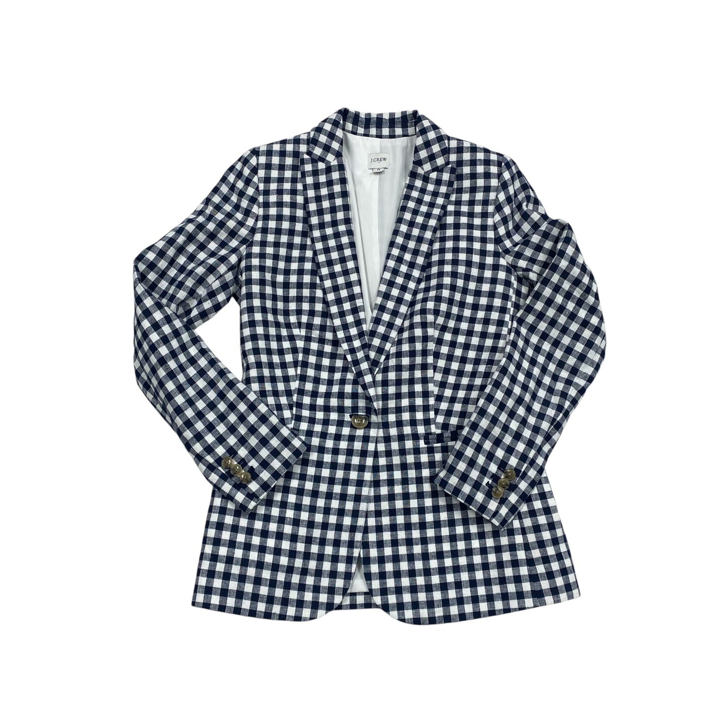 Blazer By J. Crew In Blue & White, Size:Xs