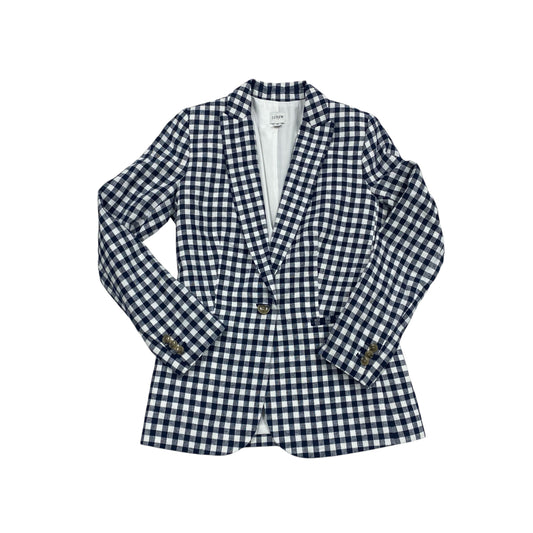 Blazer By J. Crew In Blue & White, Size:Xs