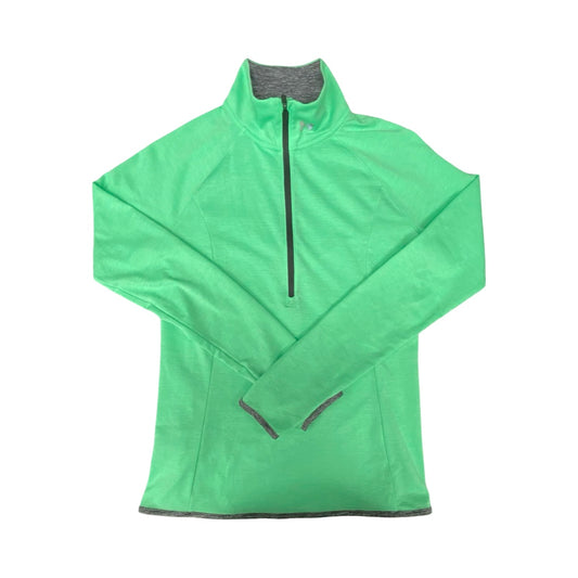Athletic Top Ls Collar By Under Armour In Green & Grey, Size:S