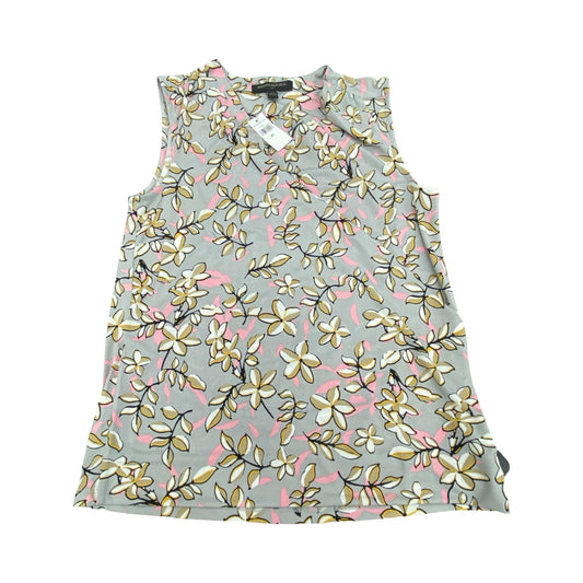 Top Sleeveless By Banana Republic In Floral Print, Size:Xs