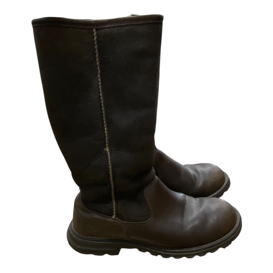 Boots Designer By Ugg In Brown, Size:8