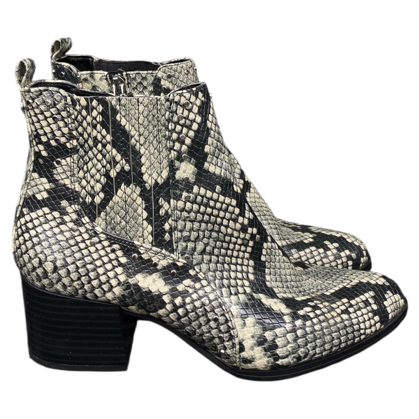 Boots Ankle Heels By Circus By Sam Edelman In Snakeskin Print, Size:8
