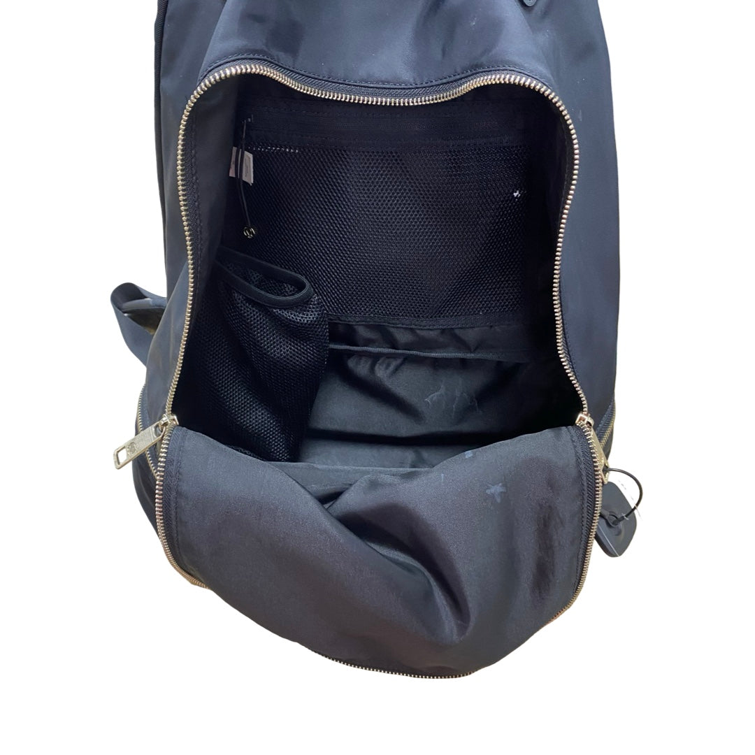 Backpack By Lululemon In Black & Gold, Size:Medium