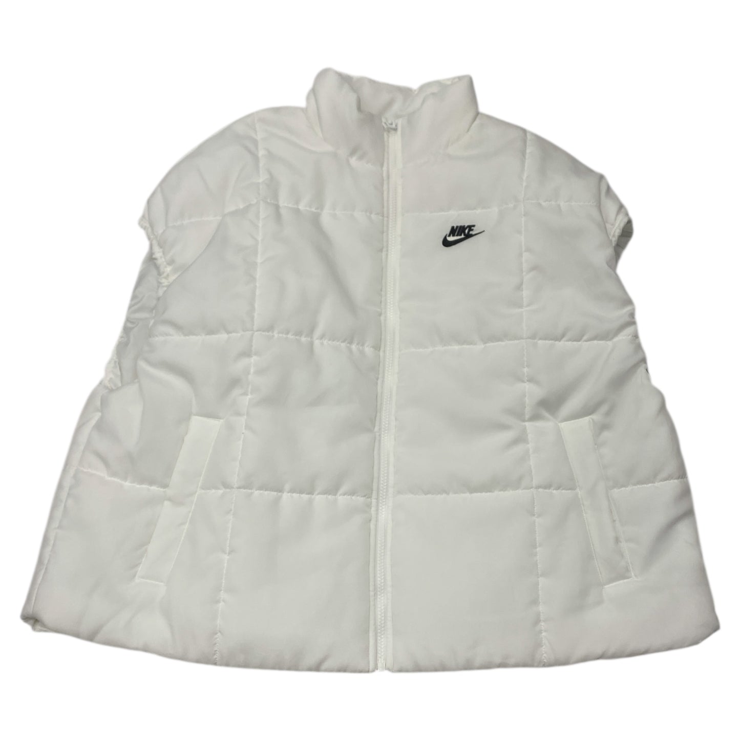 Vest Puffer & Quilted By Nike Apparel In White, Size:L