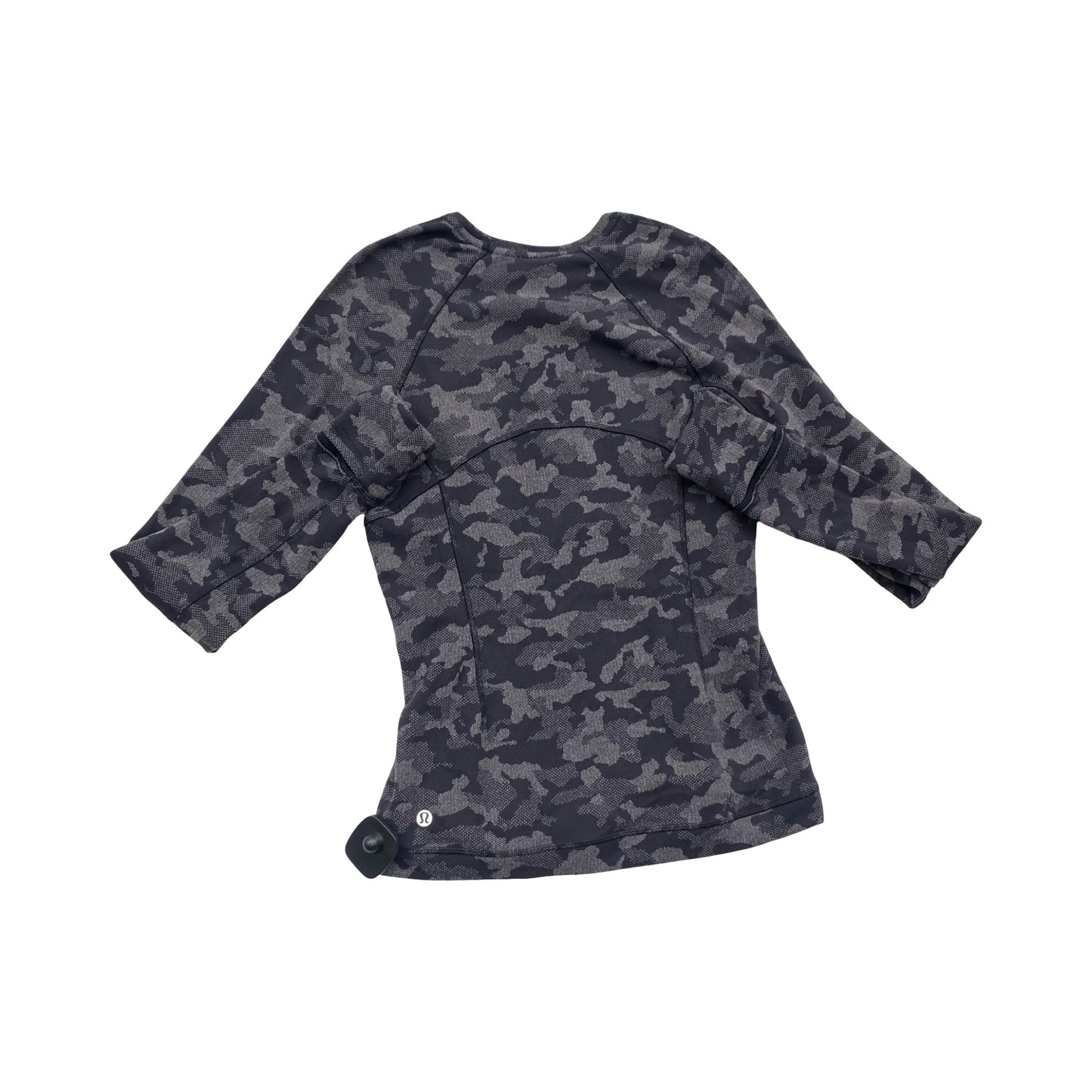 Athletic Top Ls Crewneck By Lululemon In Camouflage Print, Size:6