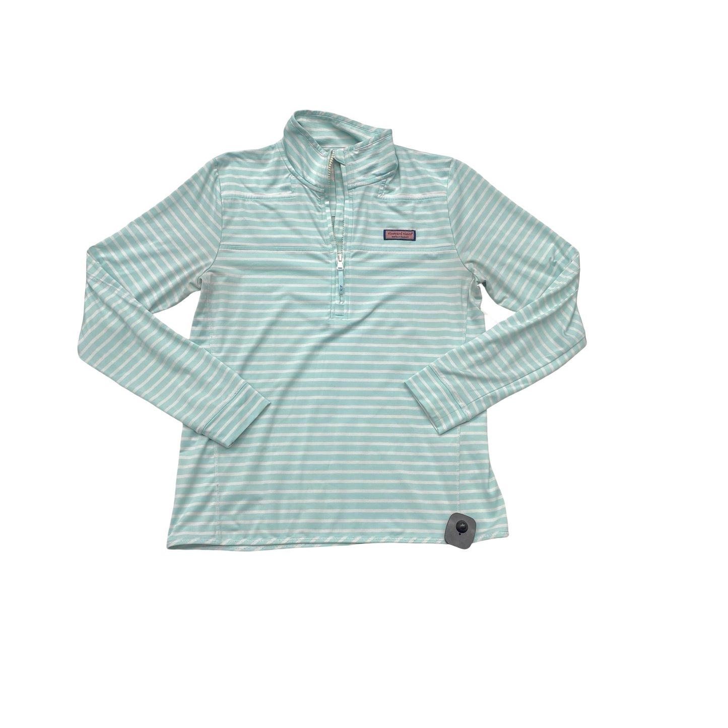Athletic Top Ls Collar By Vineyard Vines In Striped Pattern, Size:S