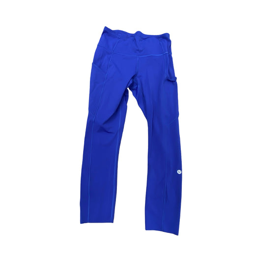 Athletic Leggings By Lululemon In Blue, Size:6