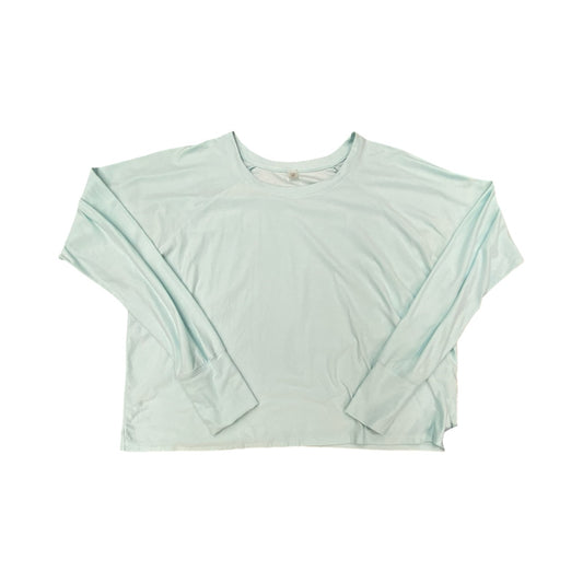 Athletic Top Ls Crewneck By Beyond Yoga In Blue, Size:M