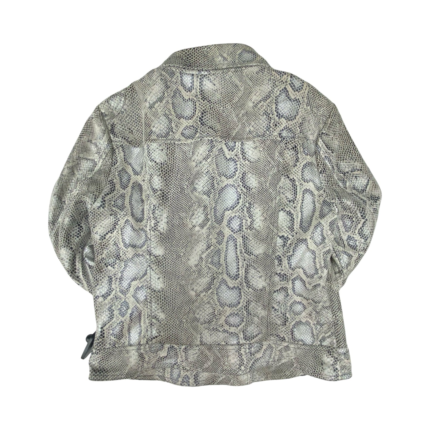 Jacket Moto By Kut In Snakeskin Print, Size:M